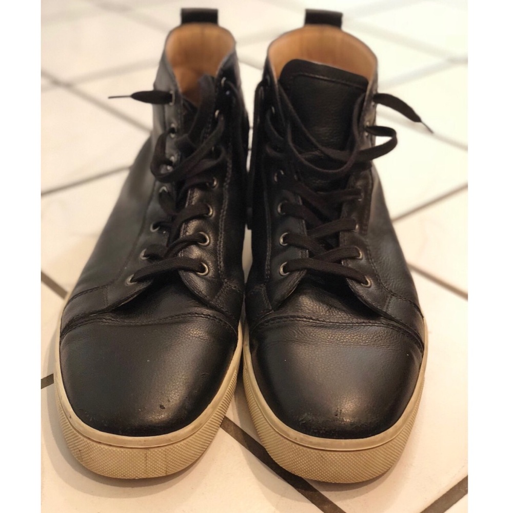 Louboutin Leather High Tops 14 - Picture 2 of 7